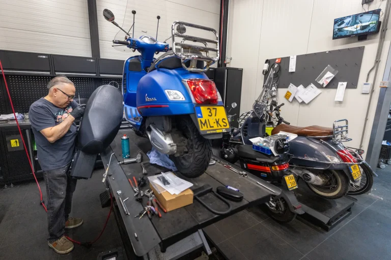 Werkplaats scooters