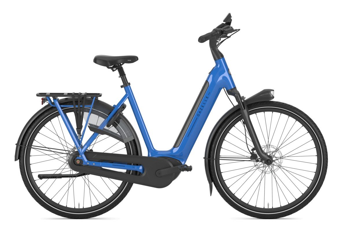 GAZELLE Grenoble test e-bike DAMES Tropical Blue Glans 53cm 2025 - Afbeelding 4